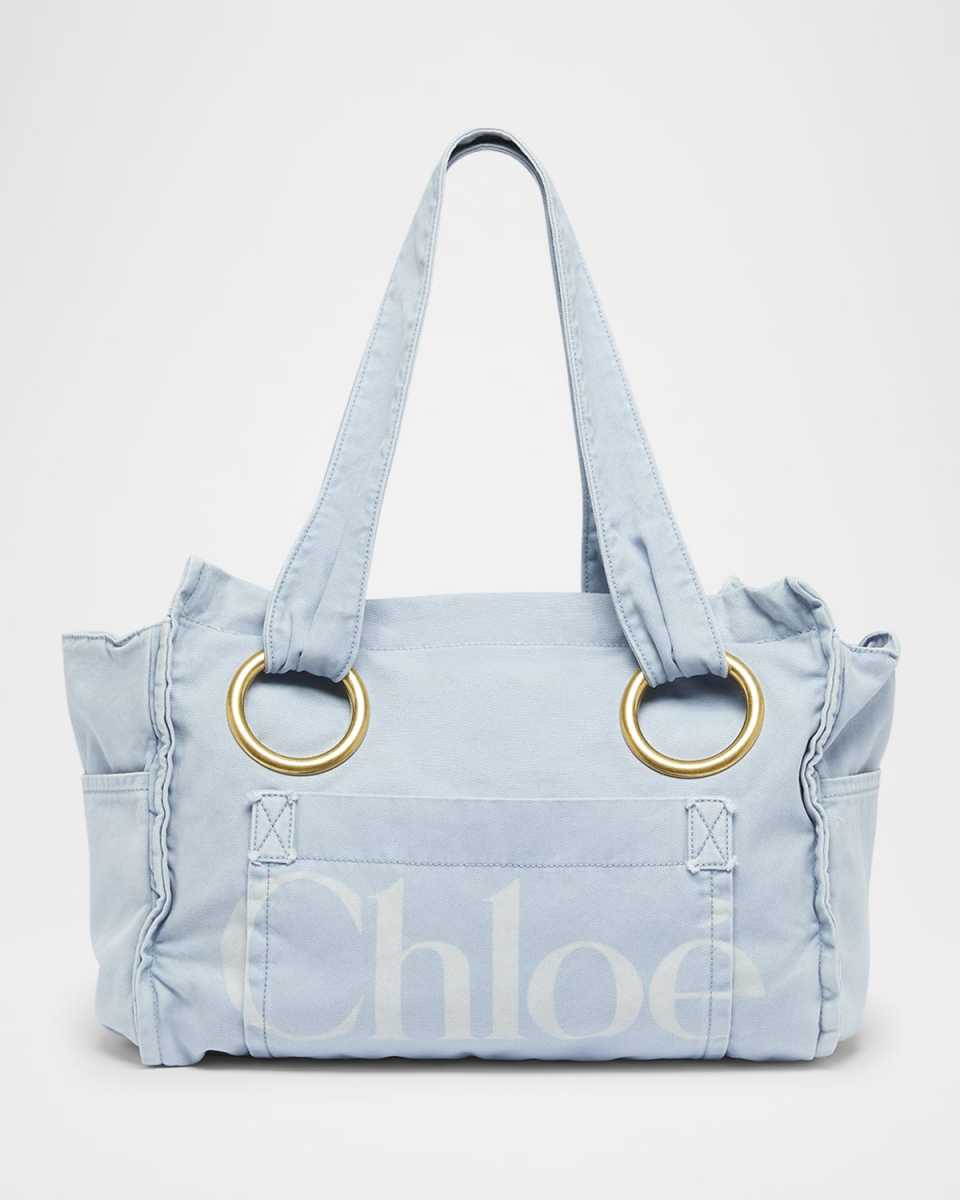 Plage Tote Bag in Washed Canvas